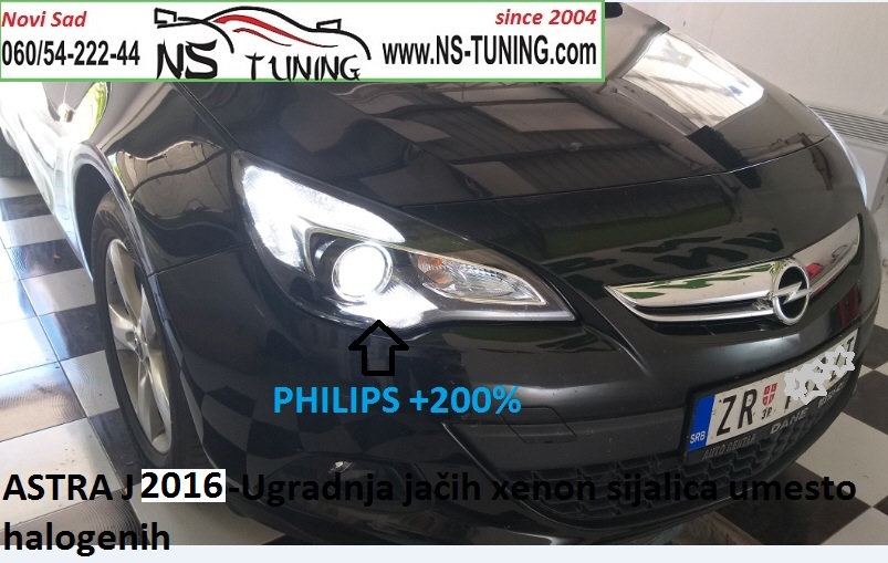 opel astra j 2011 2012 2013 2014 godiste xenon sijalica hir2 ugradnja ksenona novi sad ns tuning canbus